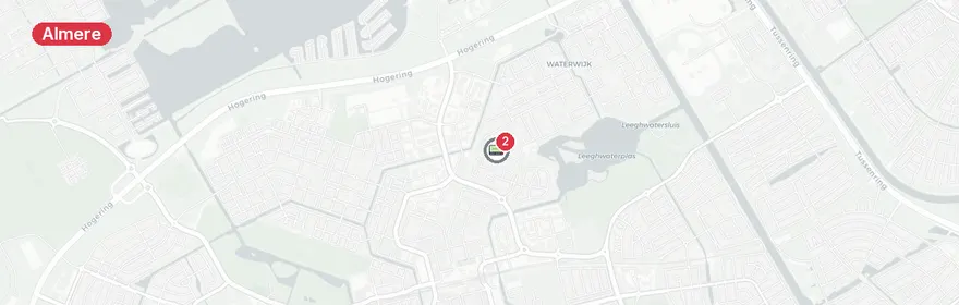 Kaart van Meerdere aanrijdingen Amstelplantsoen Almere