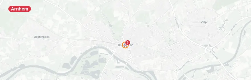 Kaart van Twee reanimaties in korte tijd in Arnhem