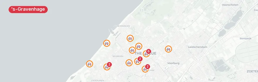 Kaart van Ernstig verkeersongeval Virulylaan, Den Haag