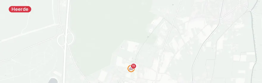 Kaart van Verkeersongeval A50, Heerde