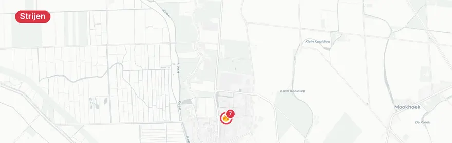 Kaart van Reanimatie op Waleplein Strijen