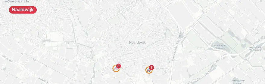 Kaart van Lesmotor zwaargewond na botsing vrachtwagen Galgepad