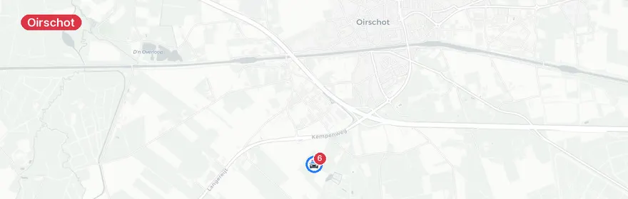 Kaart van Verkeersongeval met letsel op N395 Oirschot