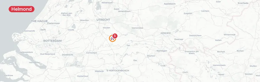 Kaart van Zwaar verkeersongeval Straakvense Bosdijk Helmond