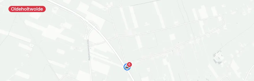 Kaart van Verkeersongeval met letsel Scheeneweg Oldeholtwolde
