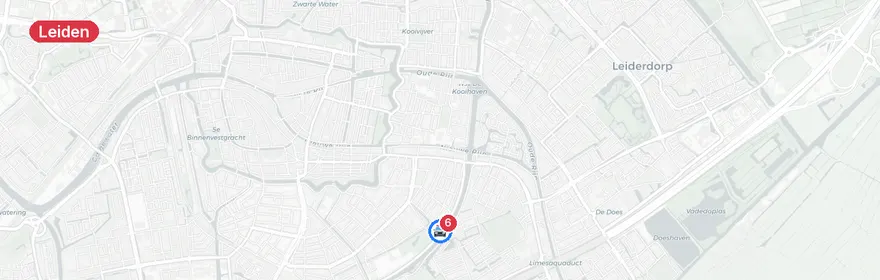 Kaart van Dodelijk verkeersongeval Kanaalweg Leiden