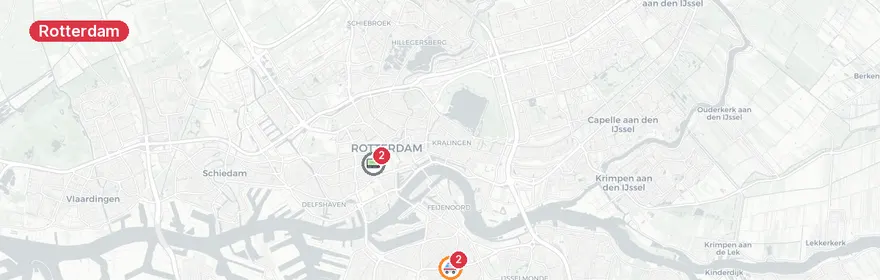 Kaart van Woningbrand Strevelsweg Rotterdam