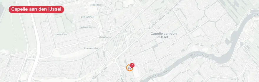 Kaart van Persoon te water P.C. Boutenssingel Capelle aan den IJssel
