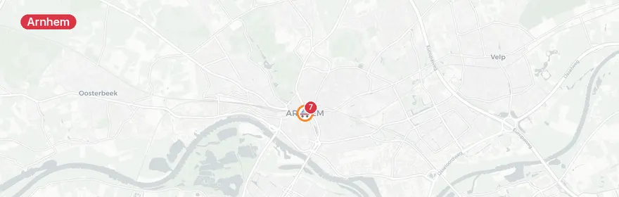 Kaart van Reanimatie Pijlkruidstraat Arnhem, traumahelikopter ingezet