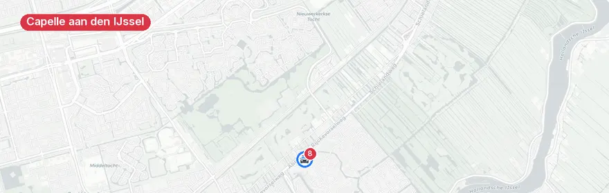 Kaart van Steekpartij Purmerhoek Capelle aan den IJssel, twee gewonden