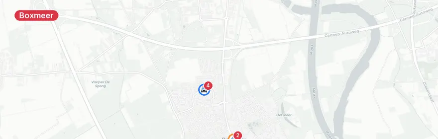 Kaart van Verkeersongeval Floralaan, Boxmeer