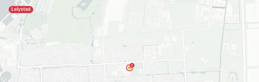 Kaart van Reanimatie Parkzijde Lelystad