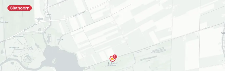 Kaart van Akkerbrand Thijssengracht Giethoorn