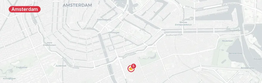 Kaart van Verkeersongeval Camperstraat, Amsterdam