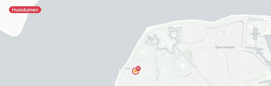Kaart van Woningbrand R.W. van de Wintstraat Huisduinen