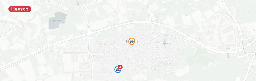 Kaart van Verkeersongeval met letsel Deken van der Cammenweg Heesch