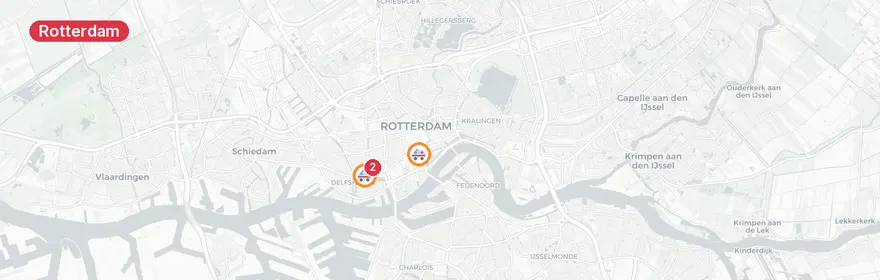 Kaart van Verkeersongeval Pascalweg Rotterdam