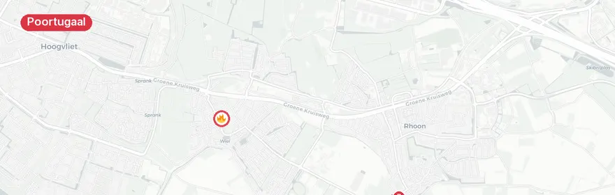 Kaart van Reanimatie Albrandswaardsedijk Poortugaal