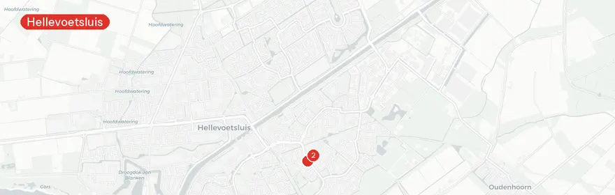 Kaart van Reanimatie Kooilaan, Hellevoetsluis
