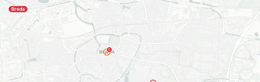 Kaart van Buitenbrand Cronjestraat Breda