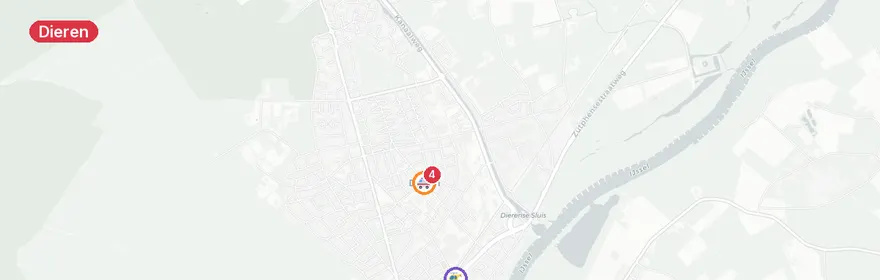 Kaart van Spoedeisend medisch incident Dieren