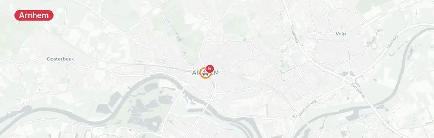 Kaart van Reanimatie Kleefseplein Arnhem