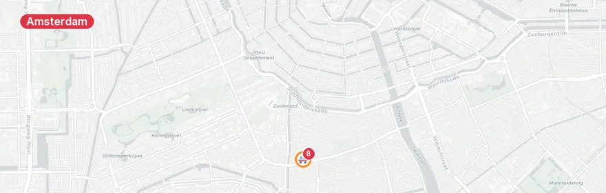 Kaart van Reanimatie Dusartstraat Amsterdam