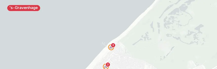 Kaart van Reanimatie Strandweg, 's-Gravenhage