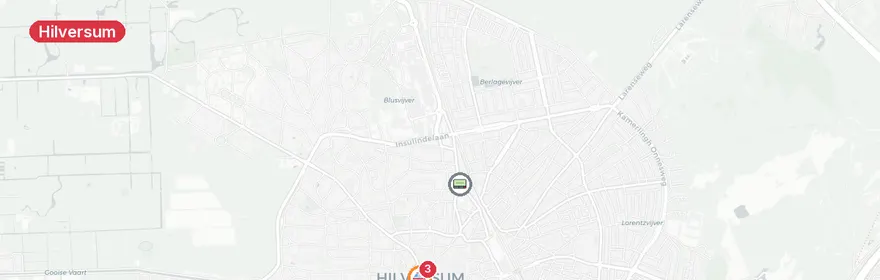 Kaart van Aanrijding Lage Naarderweg Hilversum