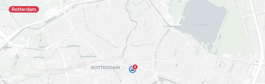 Kaart van Verkeersongeval met letsel Mariniersweg Rotterdam