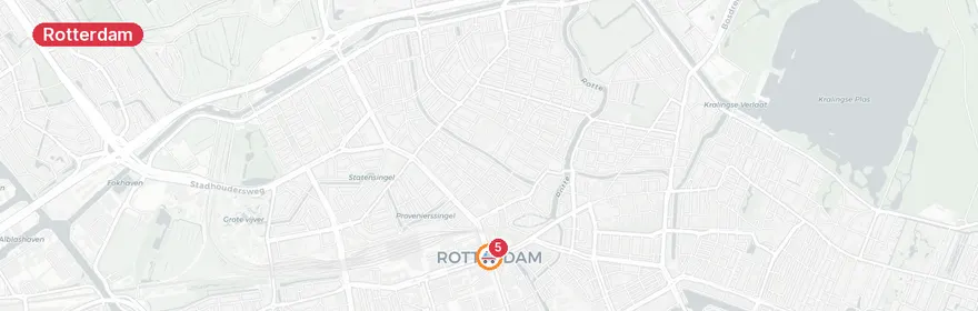 Kaart van Reanimatie Zuiderparkpromenade-West Rotterdam
