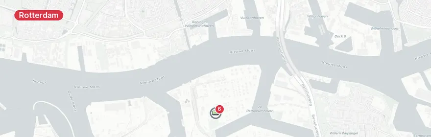 Kaart van Oefenalarm brandweer Rotterdam