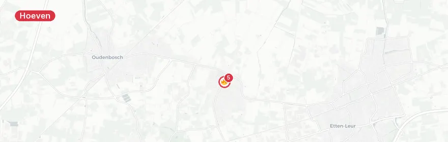 Kaart van Verkeersongeval Bovendonksestraat, Hoeven