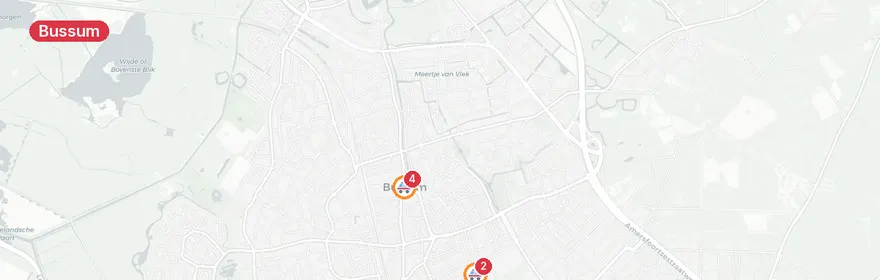 Kaart van Reanimatie Sint Janslaan Bussum, traumahelikopter
