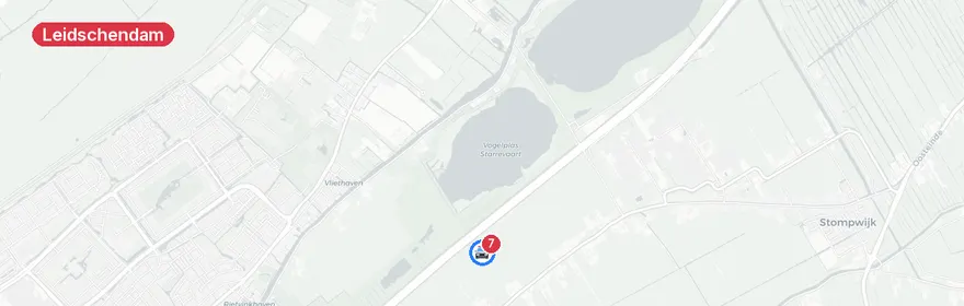 Kaart van Zwaar verkeersongeval A4 Leidschendam, zes auto's betrokken