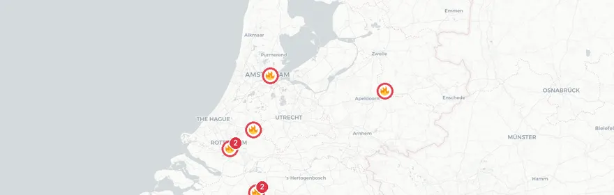 Kaart van Reanimatie Marinusstraat Weert