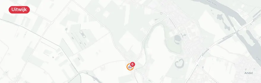 Kaart van Spoedeisend incident Hoefpad, Uitwijk