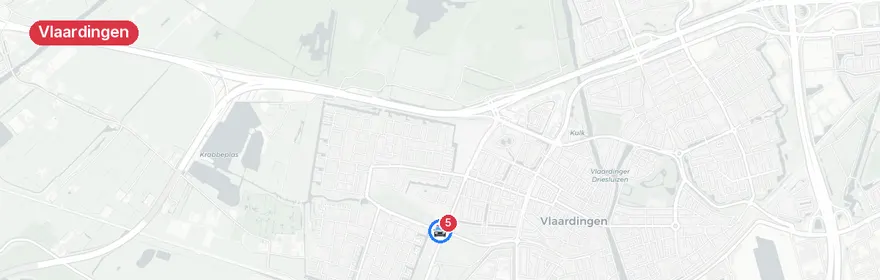 Kaart van Verkeersongeval met letsel Marnixlaan Vlaardingen
