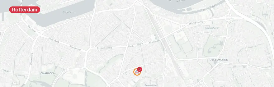 Kaart van Reanimatie Wilgeweerd Rotterdam
