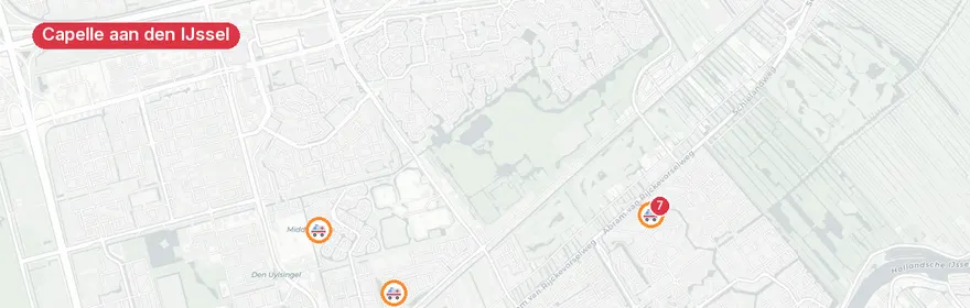 Kaart van Meerdere ambulances naar Purmerhoek Capelle aan den IJssel