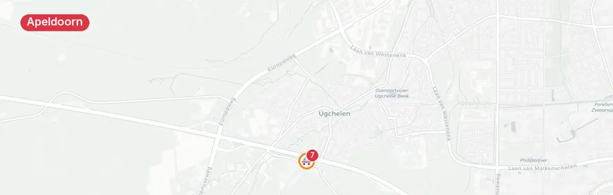 Kaart van Reanimatie-opschaling Apeldoorn