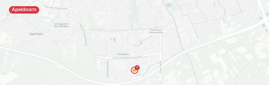 Kaart van Brand bij metaalrecyclingsbedrijf Surinameweg Apeldoorn