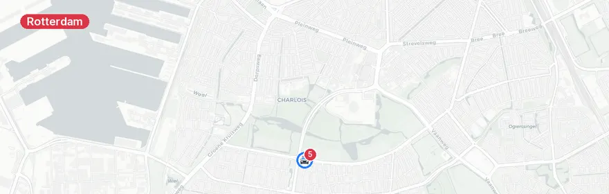 Kaart van Ongeval Oldegaarde Rotterdam, gewonde