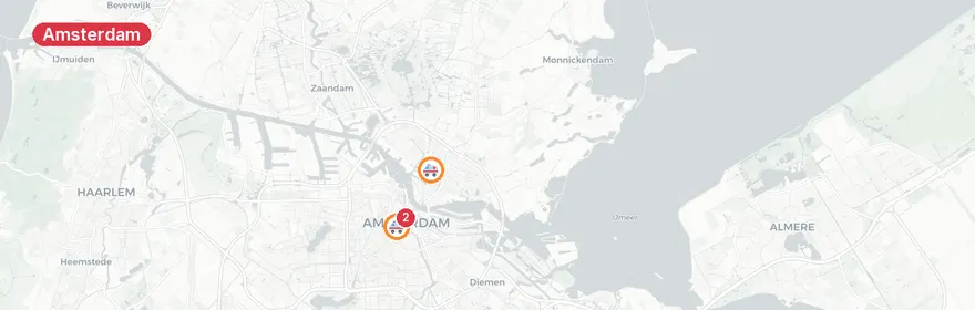 Kaart van Verkeersongeval Berenstraat Amsterdam