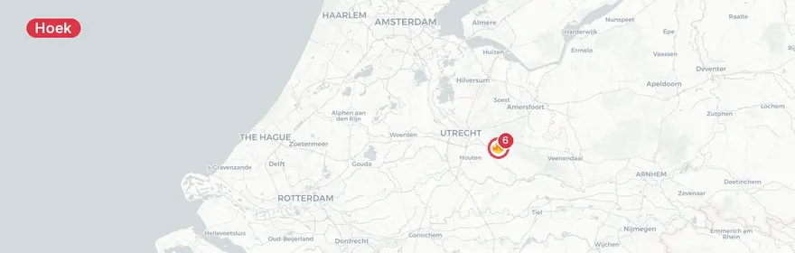 Kaart van Woningbrand rieten dak De Hoek Wervershoof