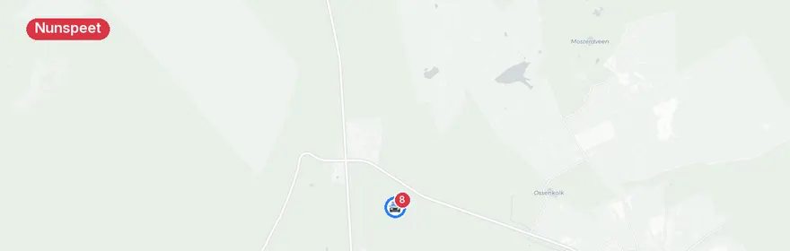 Kaart van Kettingbotsing A28 Nunspeet, meerdere gewonden