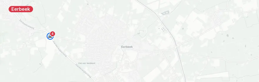 Kaart van Ernstig verkeersongeval Harderwijkerweg Eerbeek