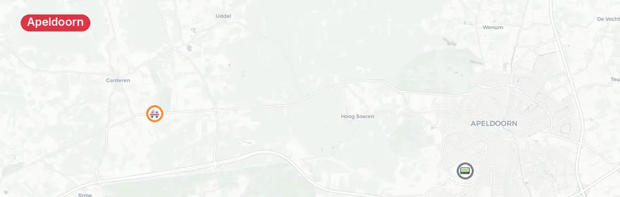 Kaart van Reanimatie Amersfoortseweg Apeldoorn
