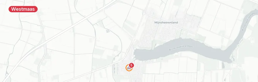 Kaart van Steekincident Haagje Westmaas