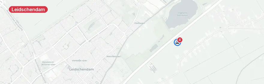 Kaart van Zwaar verkeersongeval N14 Leidschendam